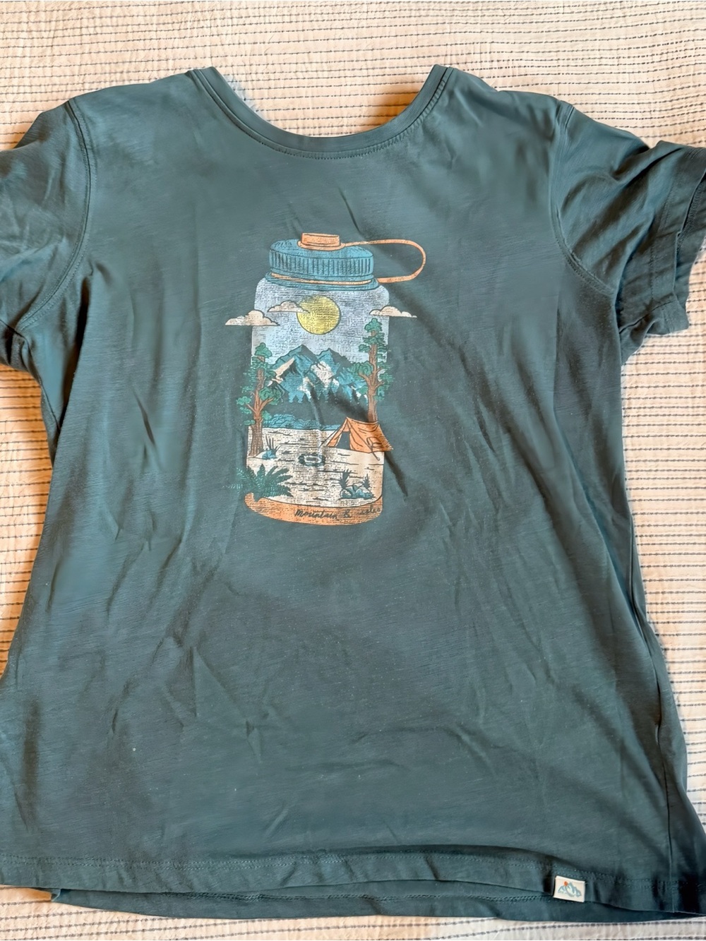 Women's Forest Camping Graphic Tee - Teal